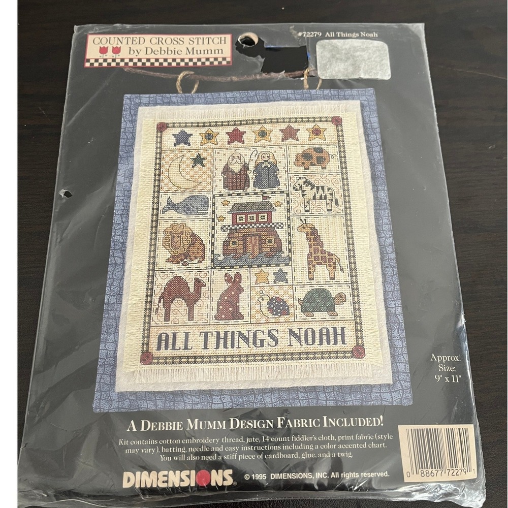 Dimensions Debbie Mumm All Things Noah Counted Cross Stitch Kit 72279 Vintage